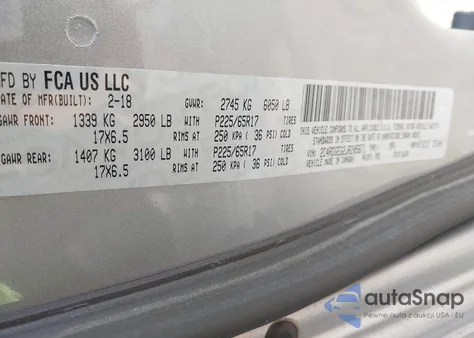 2018 Dodge Grand Caravan Gt z USA, uszkodzony, nr VIN 2C4RDGEG2JR205871